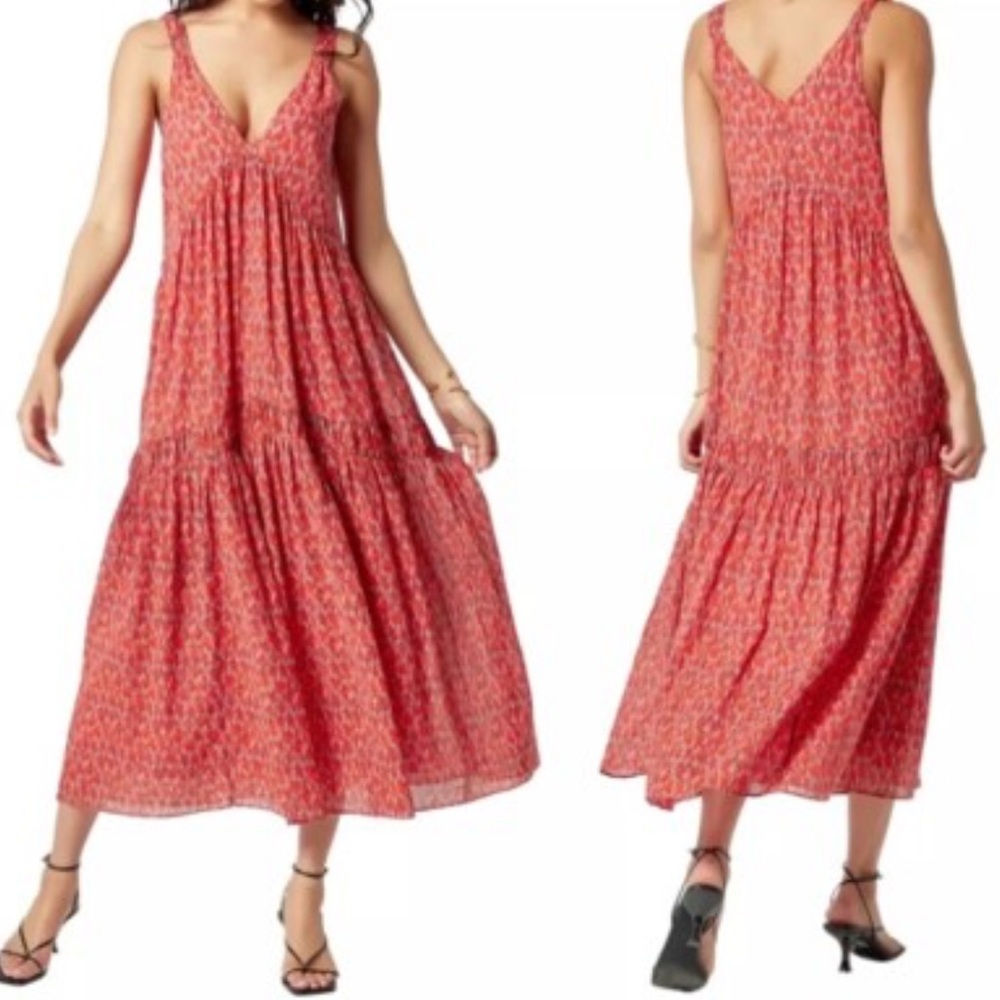 Joie Tea Rose Sleeveless Maxi Dress Size S